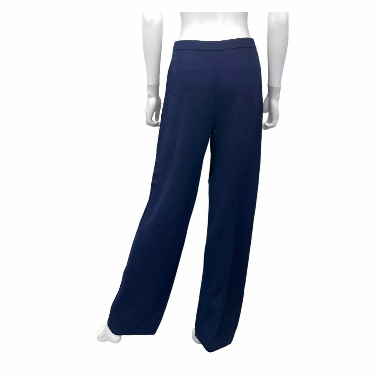 St. John Navy Wool Blend Knit Pants Size 6 – alineconsignment