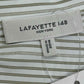LAFAYETTE 148 NEW YORK Cream Striped Button-down Shirt Size S