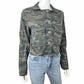 bella dahl Green Camo Cropped Military Jacket Size XS