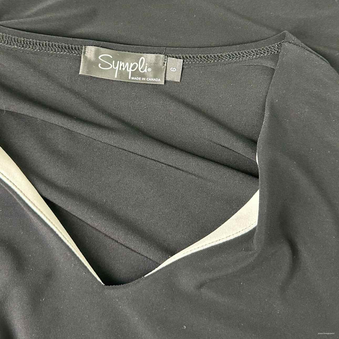 Sympli Black Colorblock Tunic Size S