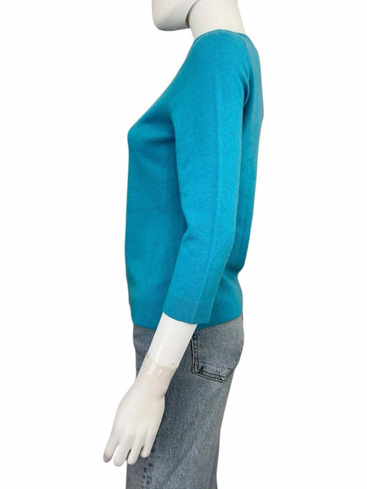 Ann Taylor Aqua 100% Cashmere Cardigan Size S