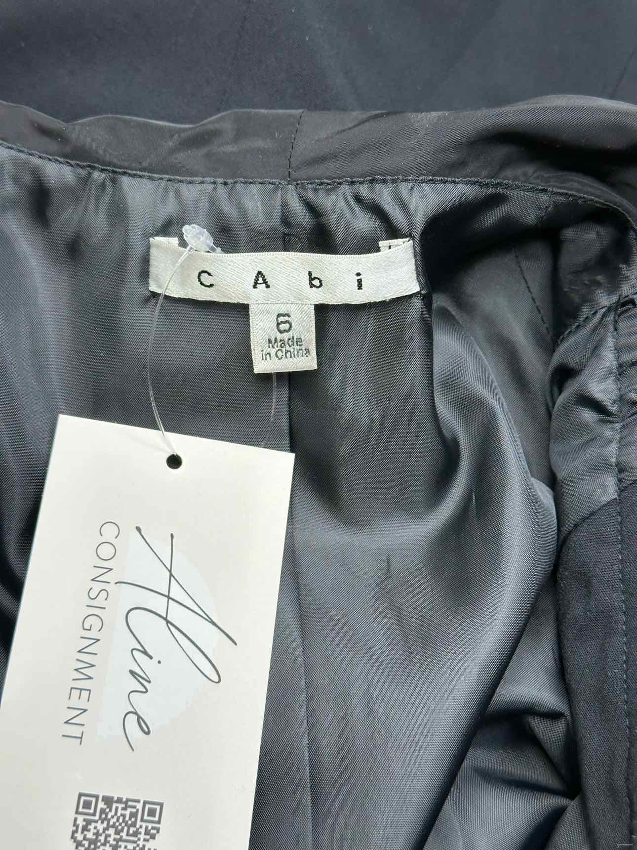 cabi Black Tuxedo Dinner Vest Size 6