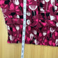 cabi Red Floral Print CORSAGE Blouse Size M