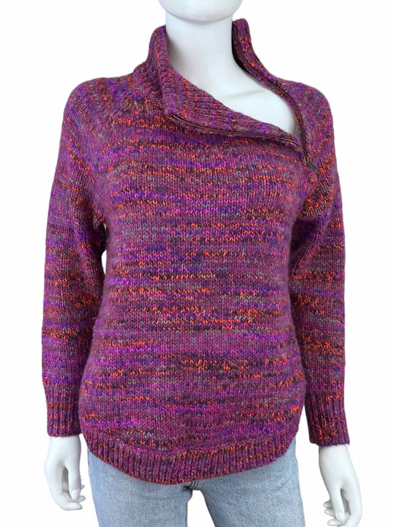 Madewell Purple Wool Alpaca Turtleneck Sweater Size XS