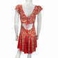 Free People NWT Red Floral Print Dress Size L
