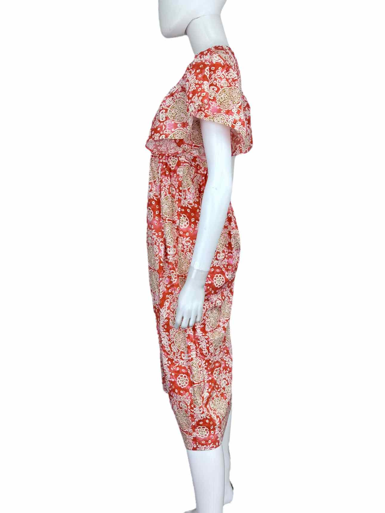 maeve Tan Paisley Print Dress Size XS