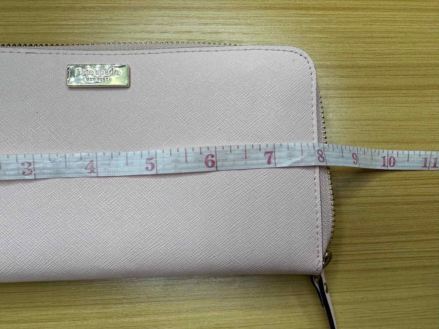 Kate Spade Pink Leather MADISON Continental Zip Around Wallet