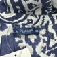 La Plage 100% Cotton Navy Blue Print Dress Size XS