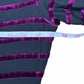 BCBGMAXAZRIA NWT Bordeax Striped ANAIS One Shoulder Top Size S