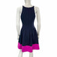 Vince Camuto NWOT Navy Fit & Flare Halter Dress Size 4
