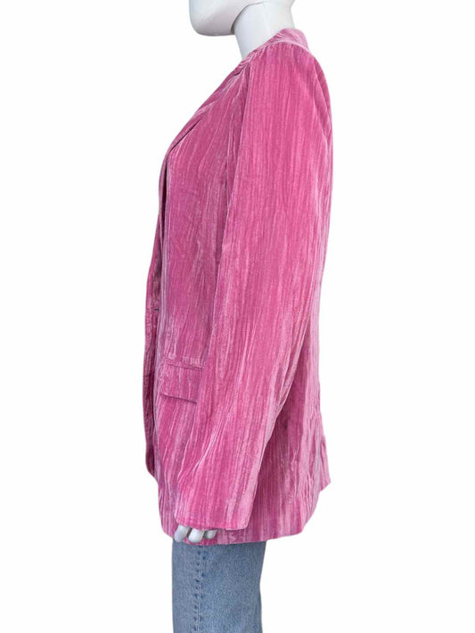 Buddy Love NWT Pink Crushed Velvet Blazer Size M