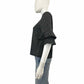 CeCe NWT Black Striped Ruffle Sleeve Top Size XS