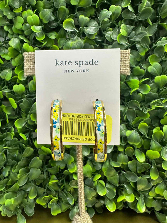Kate Spade NWT Heritage Spade Flower Hoop Earrings