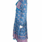 Blue Boheme NWT Turquoise Floral Print KAYLA Midi Dress Size S/M