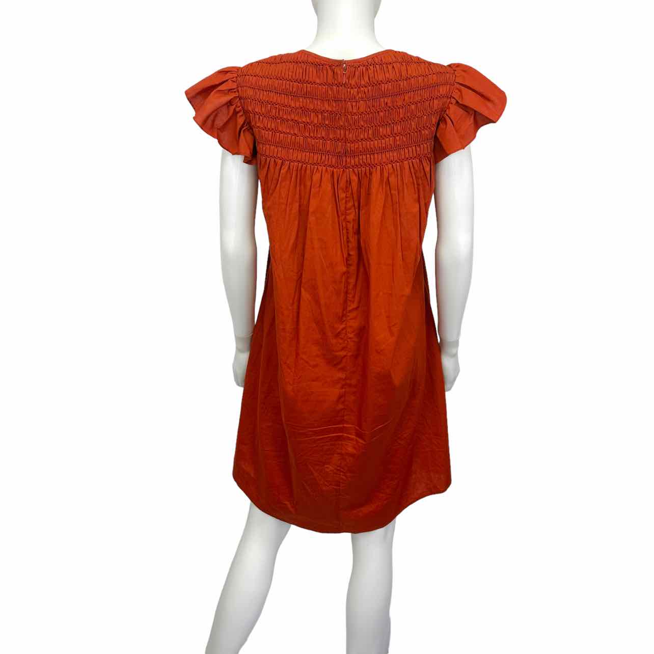 sea new york red dress Sea Loren Solid Cambric Off Shoulder Dress