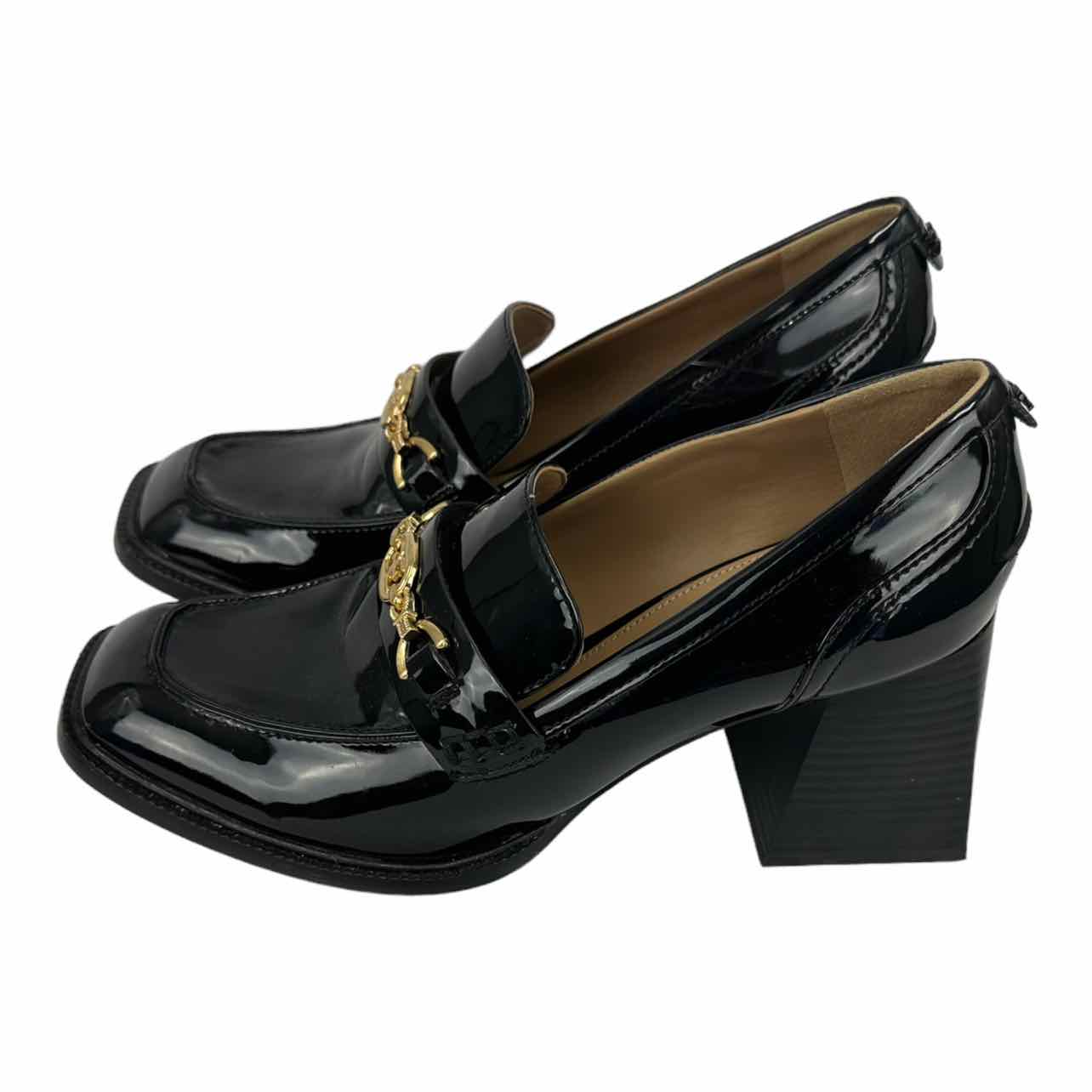 Sam Edelman Black Patent Leather Loafers Size 9