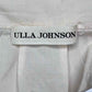 ULLA JOHNSON Cream Poplin Flutter Sleeve Top Size 2
