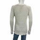WHITE + WARREN Cream Linen Blend Sweater Size S