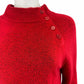 Talbots Red Mock Neck Sweater Size MP