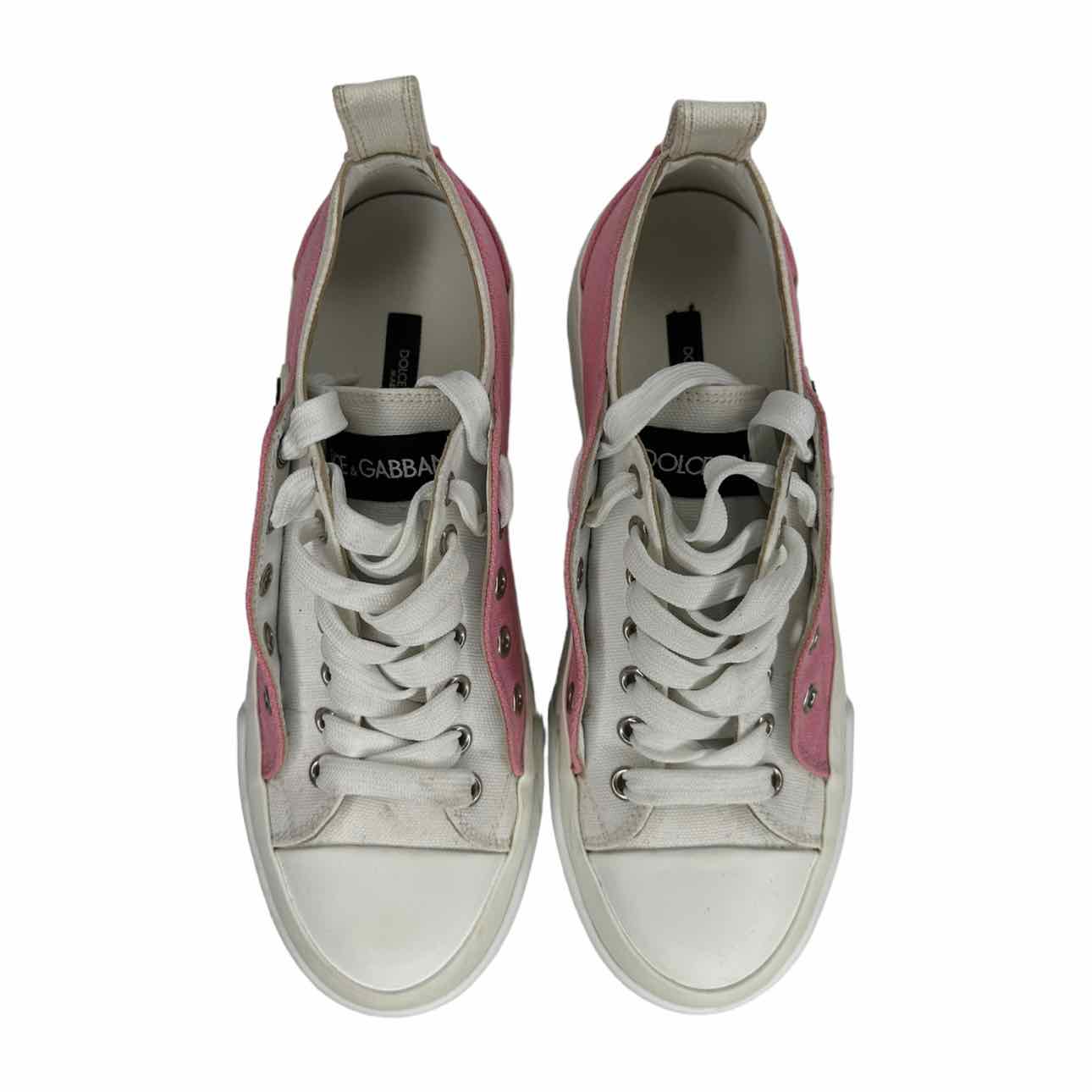 DOLCE & GABBANA Pink PORTOFINO Light Sneaker, D&G sneakers