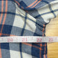 bella dahl Blue Plaid Flannel Button-down Size L