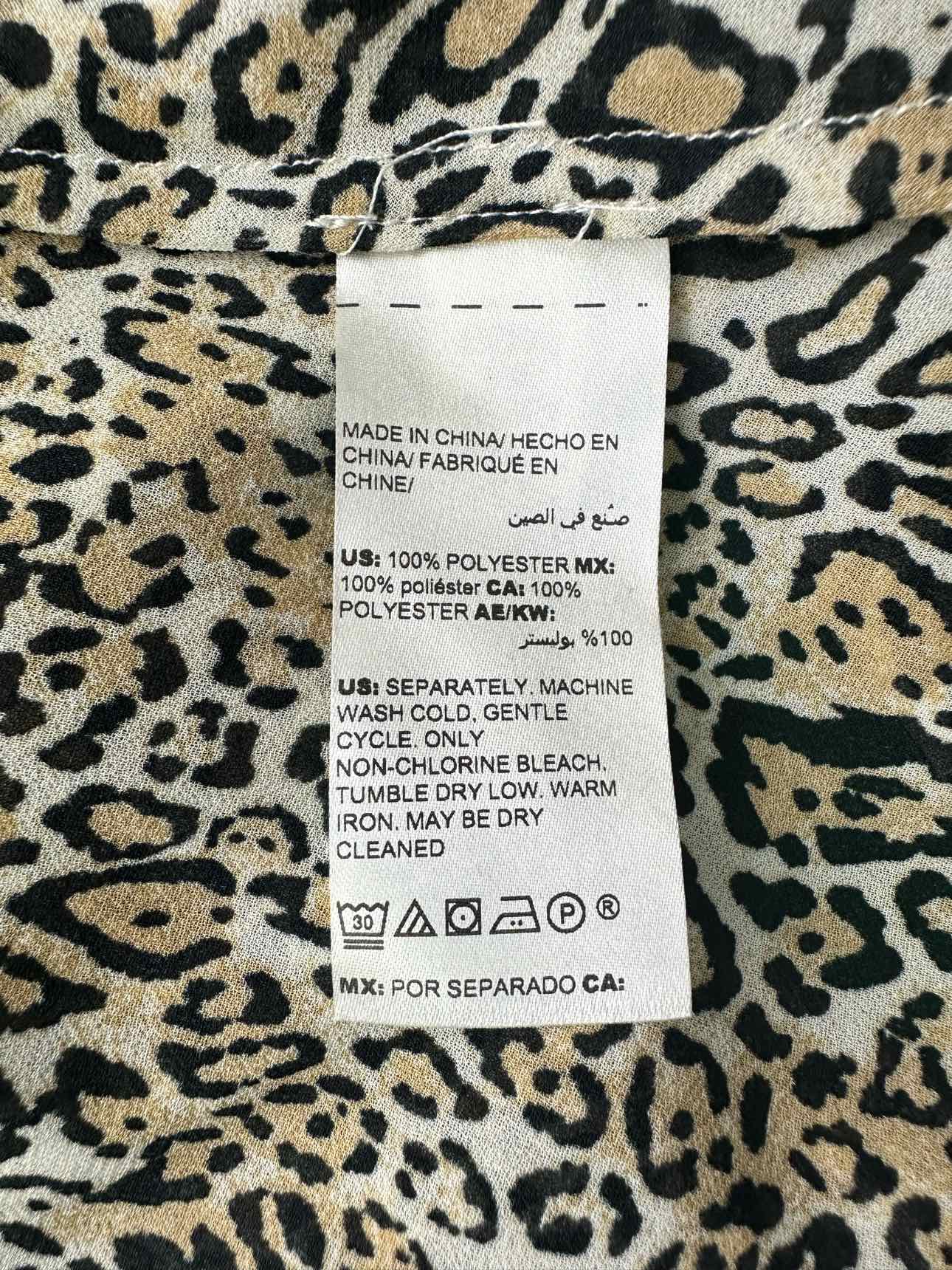 Chico's NWT Convertible Cheetah Print Top Size XL