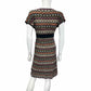 MISSONI Multi-colored Sweater Knit Dress Size S