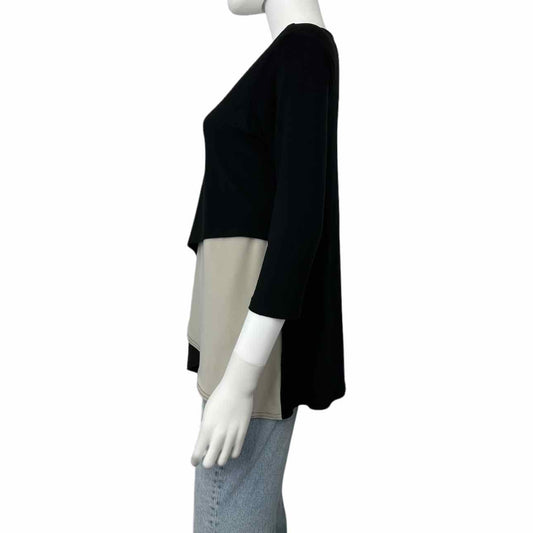 Sympli Black Colorblock Tunic Size S