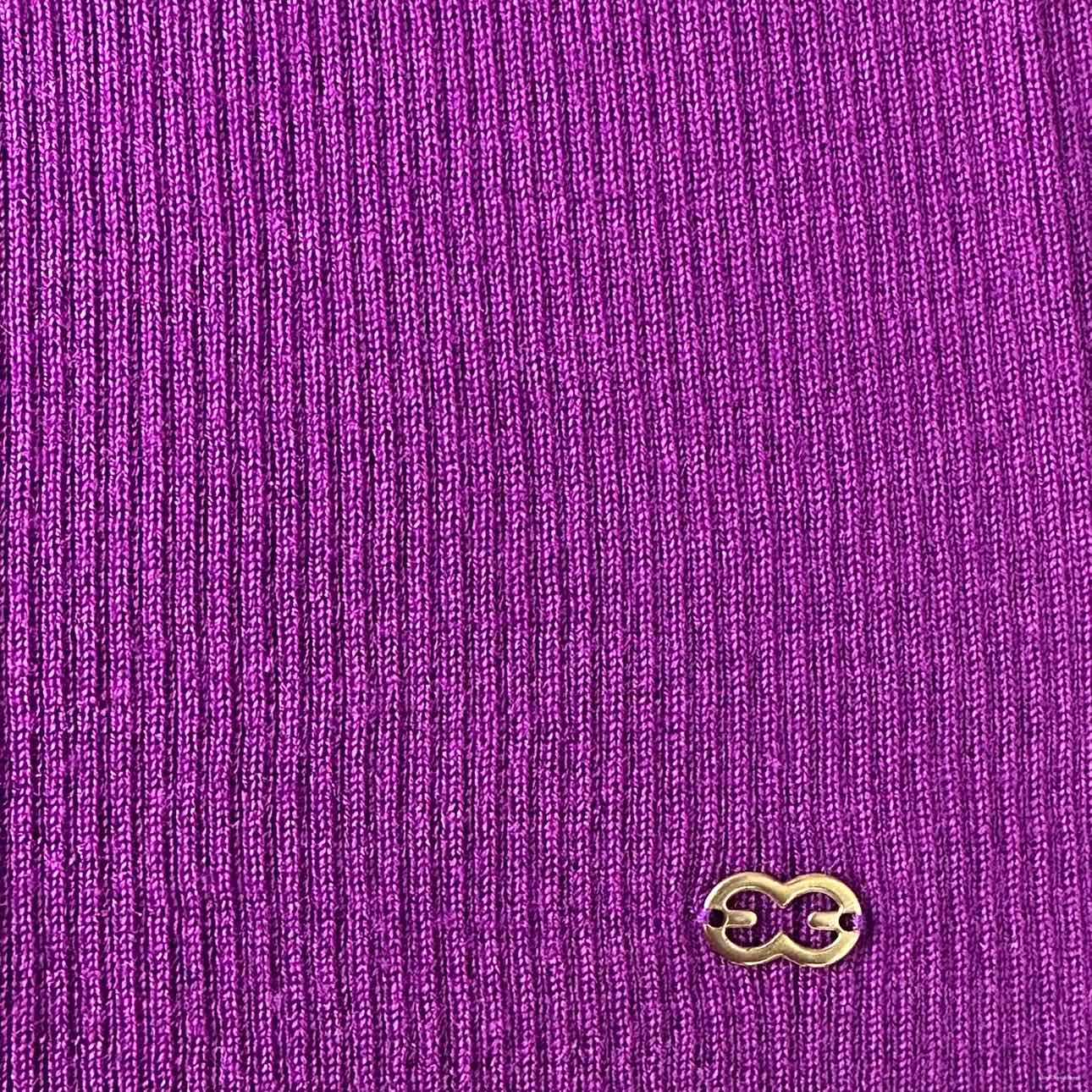 ESCADA Purple Wool Silk Blend Turtleneck Sweater Size 10