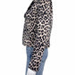 KUT from the Kloth Brown Faux Suede Leopard Print Jacket Size XS