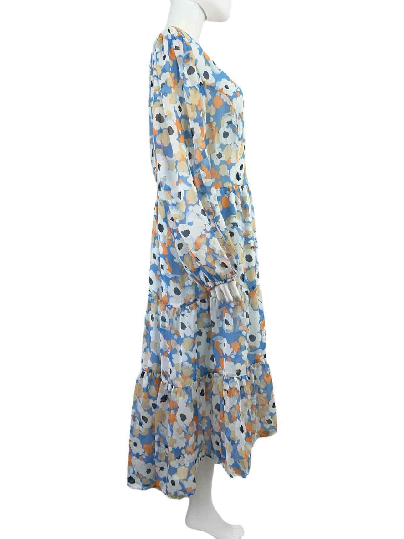 joie Size NWT Blue Floral Print Maxi Dress Size XL