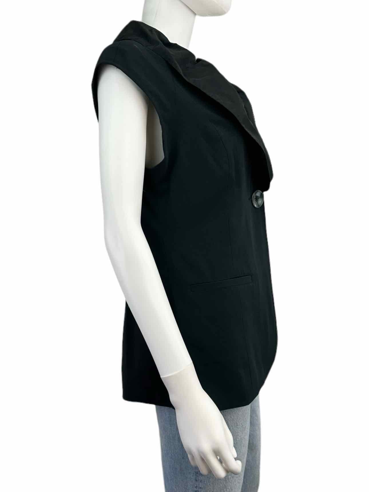 cabi Black Tuxedo Dinner Vest Size 6