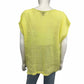 Eileen Fisher Yellow Blouse Size XL