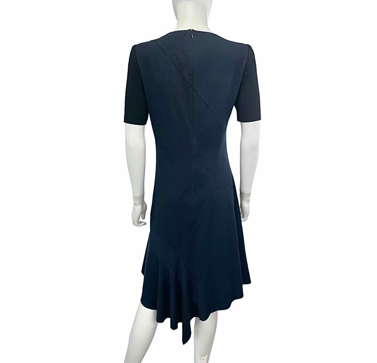 ELIE TAHARI Navy Patchwork Dress Size 6 alineconsignment