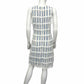 Vince Camuto White & Blue Striped Crochet Dress Size 10