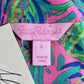 Lilly Pulitzer Green Silk Print Off Shoulder Blouse Size S