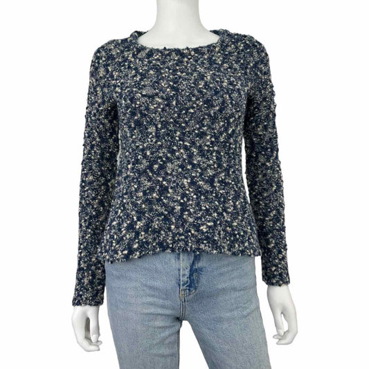 rag & bone Blue Merino Wool Popcorn Sweater Size XS