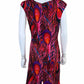 Milly of New York 100% Silk Peacock Print Dress Size M