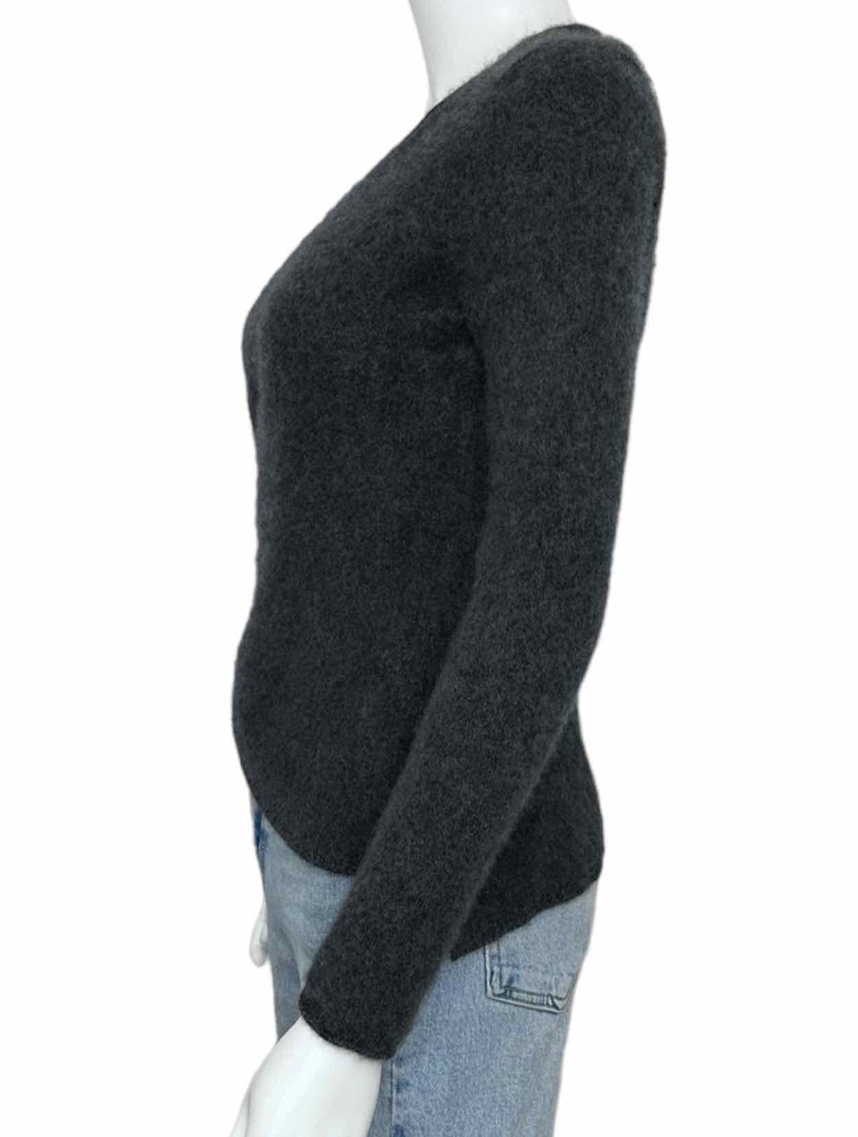 cozy gray cashmere sweater
