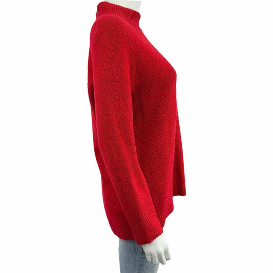 Talbots Red Mock Neck Sweater Size MP