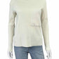 STATESIDE Cream Ribbed Knit Mock Neck Top Size S
