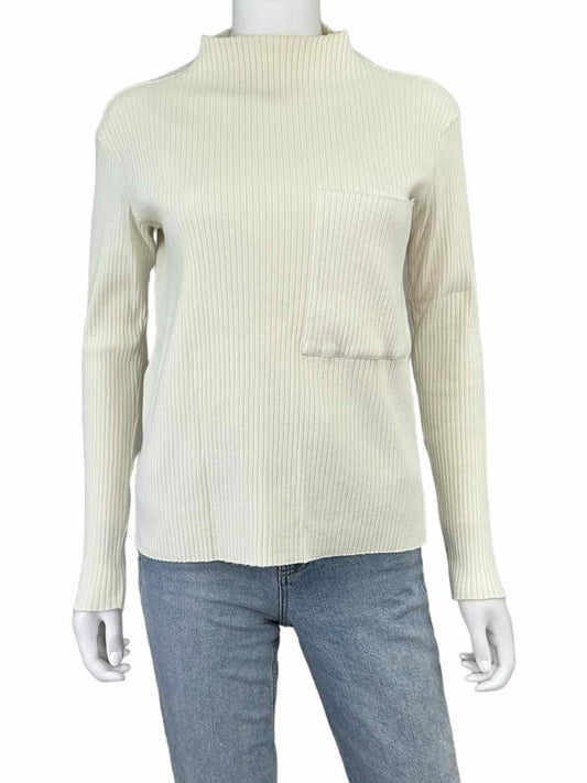 Newbury Kustom NWT White Striped Eyelash Sweater Size L – alineconsignment