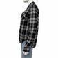 PAIGE Black Plaid Flannel Top Size M
