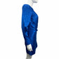 Adelyn Rae Blue Satin Leopard Print Dress Size XS