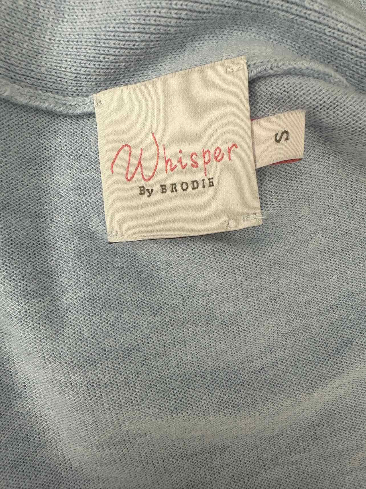 Whisper by BRODIE Pastel Blue Sweater Cardigan Size S