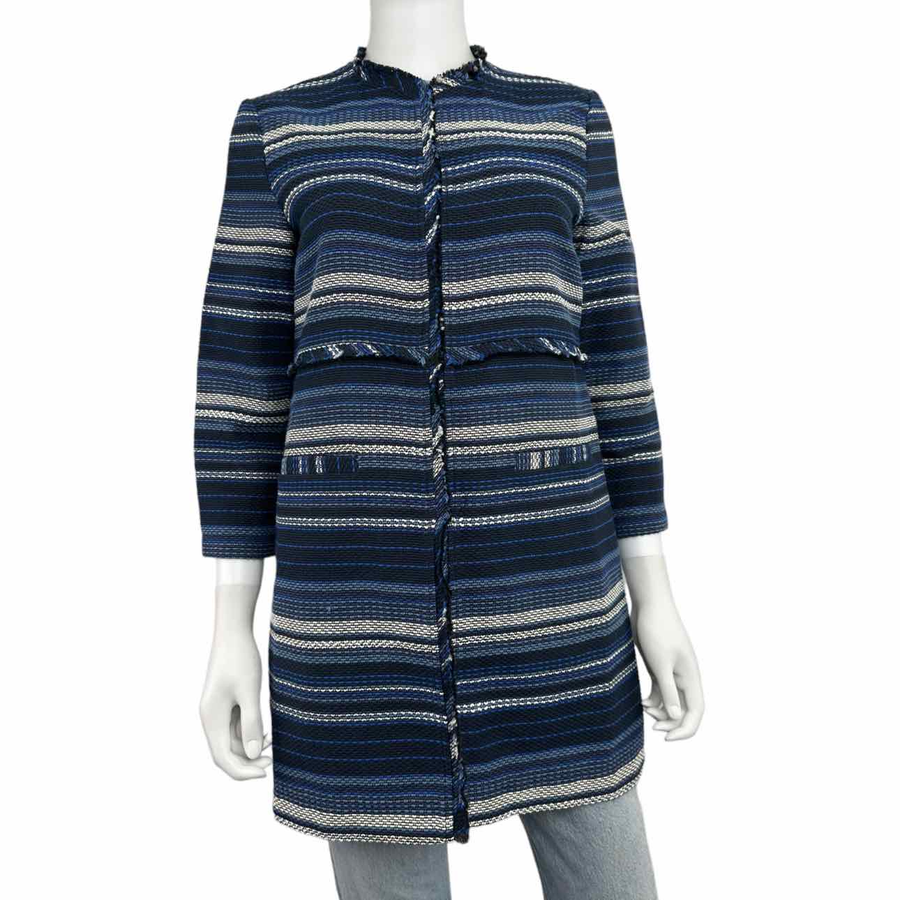 Vineyard Vines Blue Striped Woven Jacket Size XS