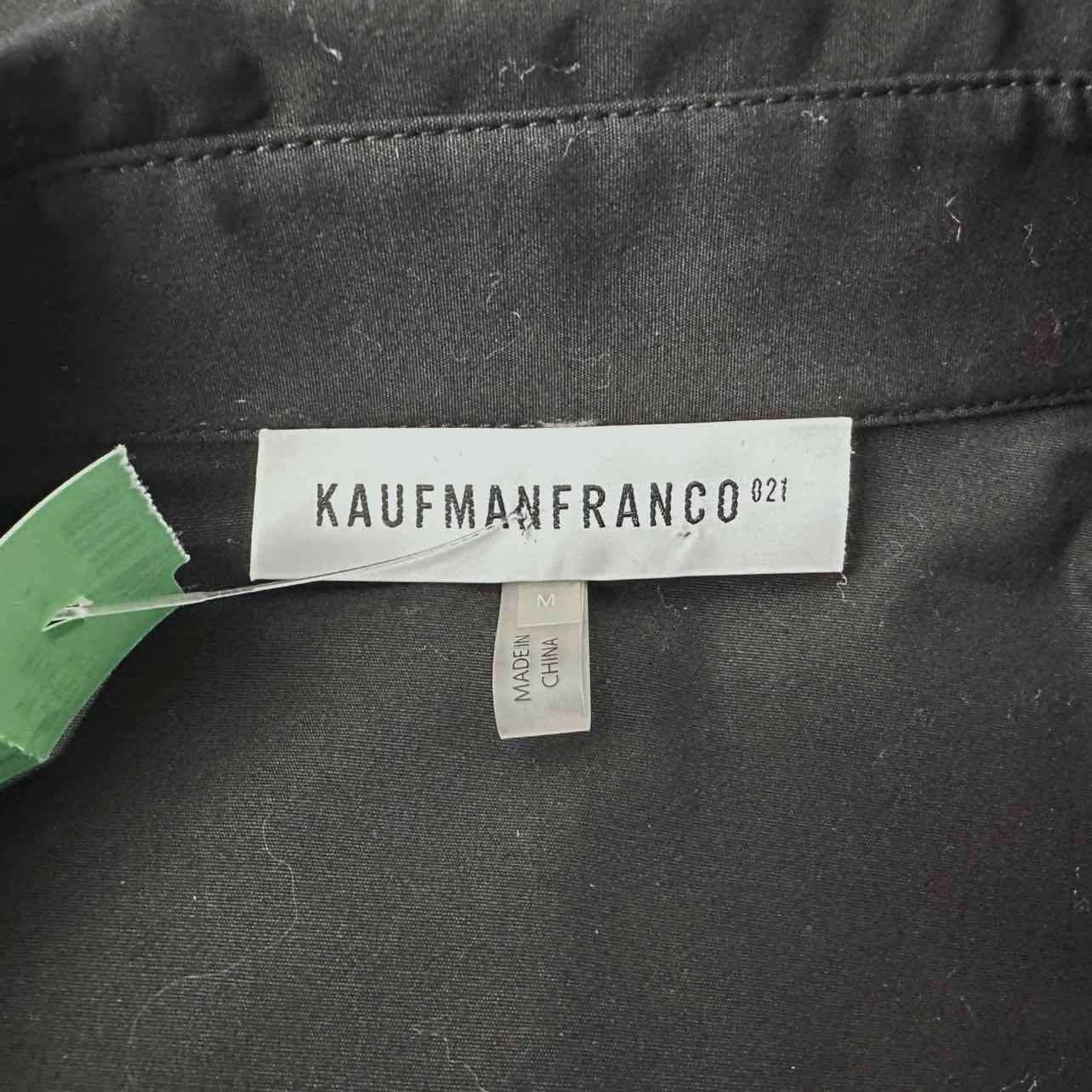 KAUFMANFRANCO Black Cutout Button Down Size M