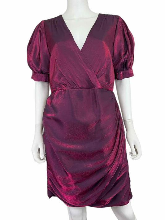 adelyn rae NWT Metallic Fushia FAYE Mini Cocktail Dress Size L