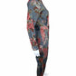 anthropologie Gray Floral Print Jumpsuit Size 2