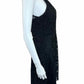White House Black Market Black Crochet Halter Dress Size 4